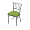 Holland Bar Stool Co 610 Contessa 18" Chair with Anodized Nickel Finish and Canter Kiwi Green Seat 61018AN009 - alternate 1
